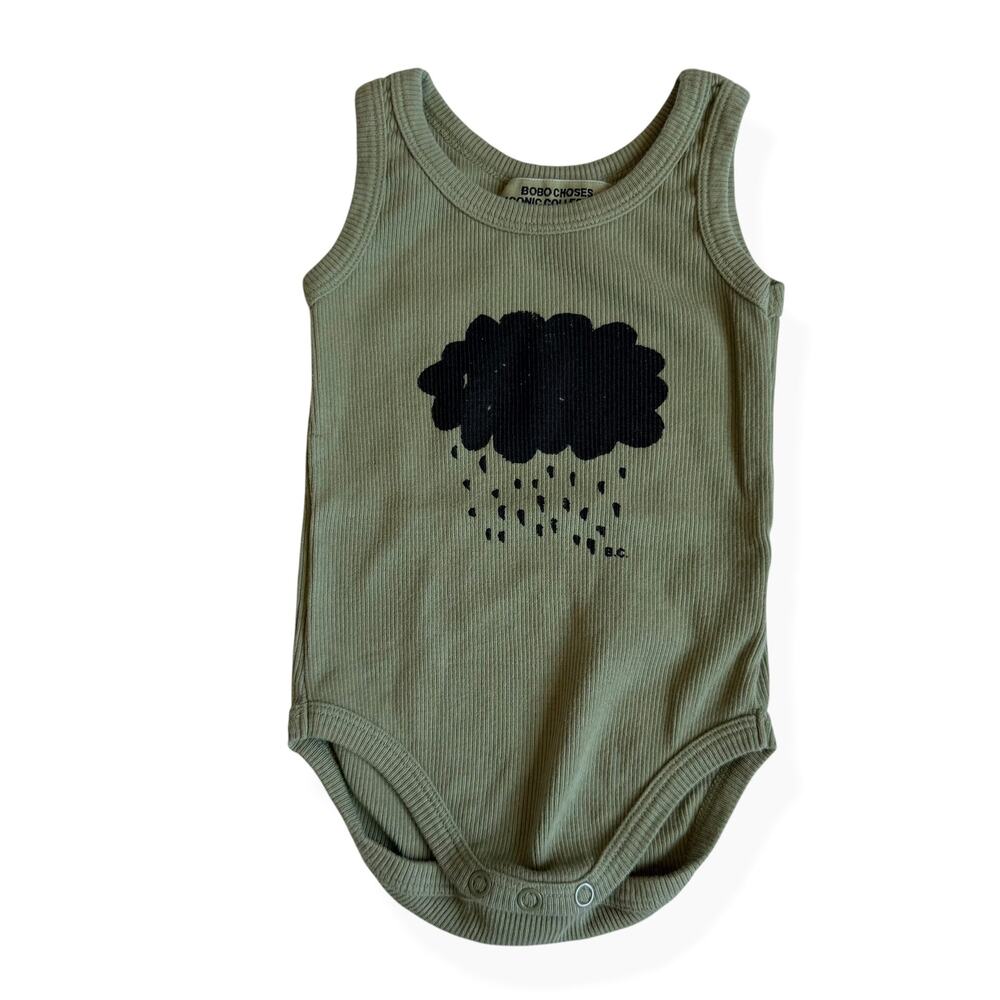 Bobo Choses Iconic Collection Organic Cotton Cloud Bodysuit Green 3-6 Months